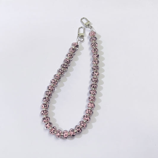 45cm Large‑Hole Heart Pattern Beaded Bag Strap