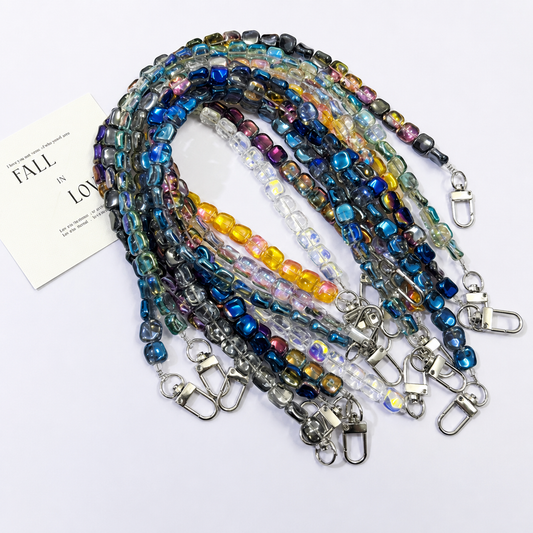 45cm (17.72 inches) Colorful Square Bead Chain Bag Strap