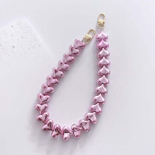 45cm Solid Color Heart Bag Chain