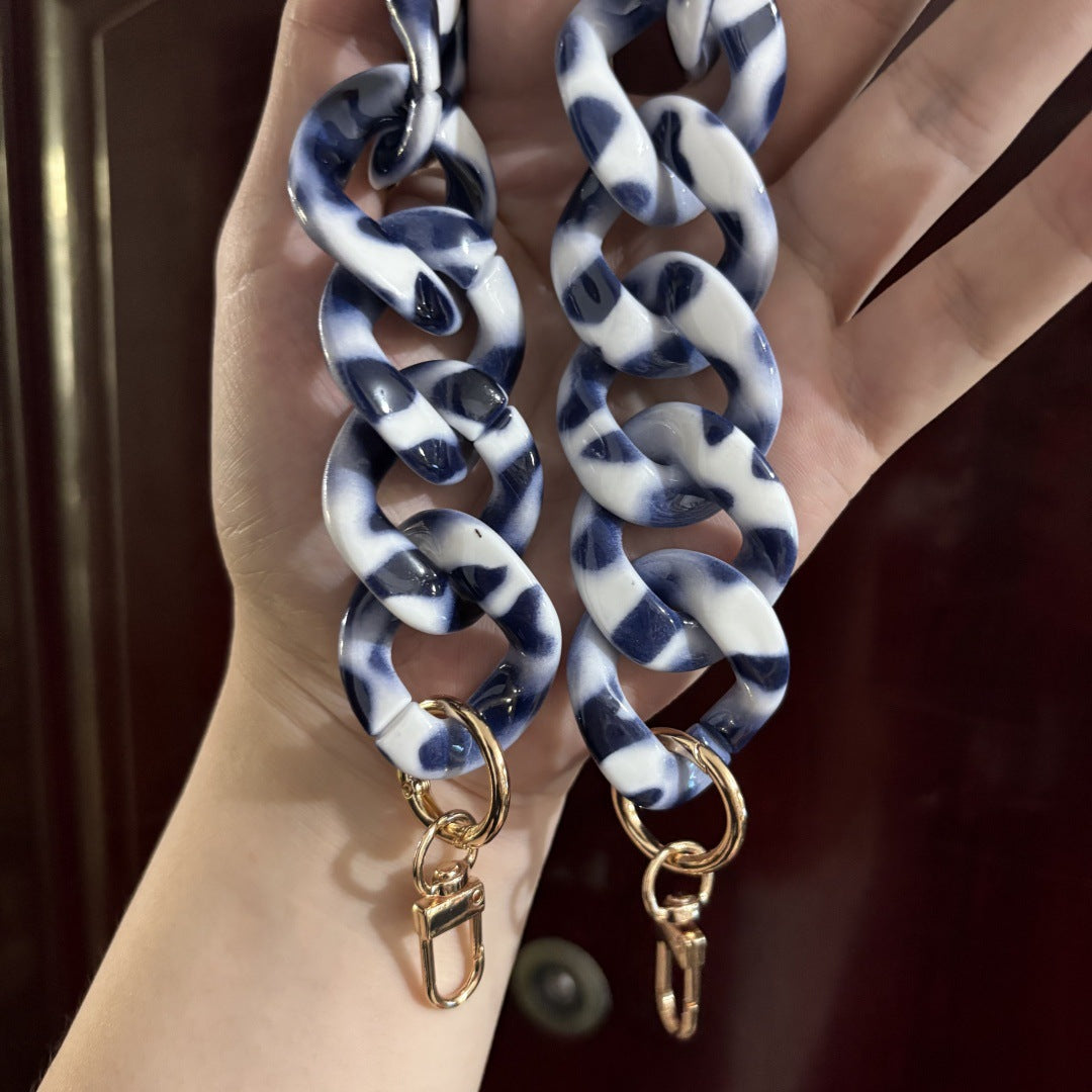 Large Flat Chain Strap - Acrylic Luxury Handbag Strap Fashionable for DIY Crafts