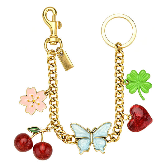 Butterfly Cherry Clover Chain Bag chain