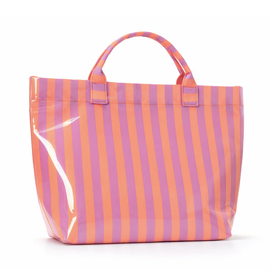 PVC Tote Bag Women's Plastic Tote Purse Large Letters Print Hobo Handbag for Work Beach Gift