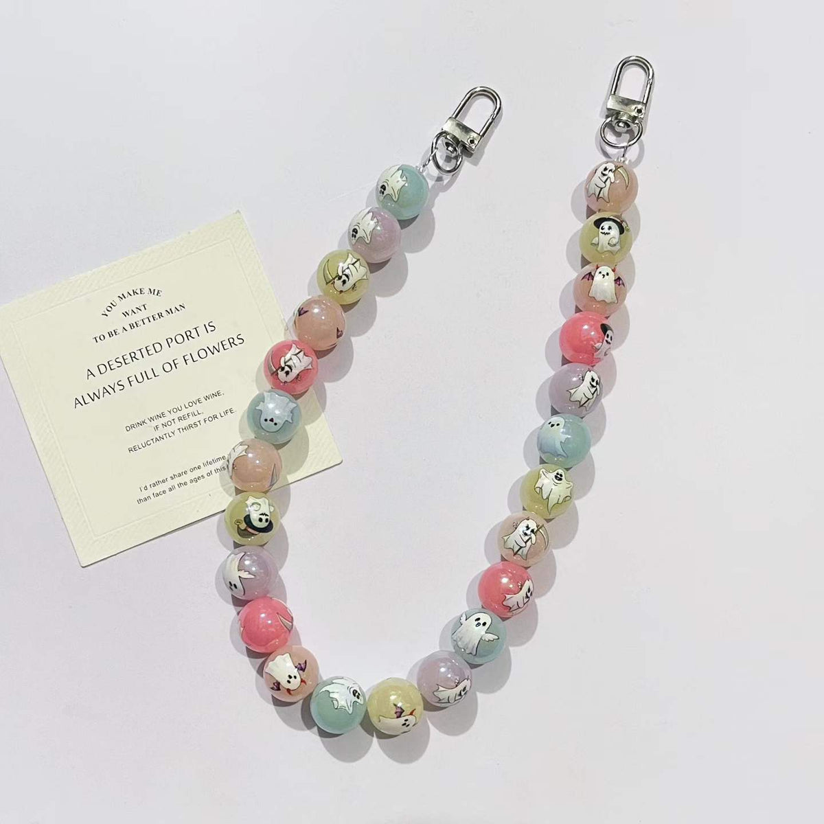 45cm Halloween Jelly Ghost Bag Chain