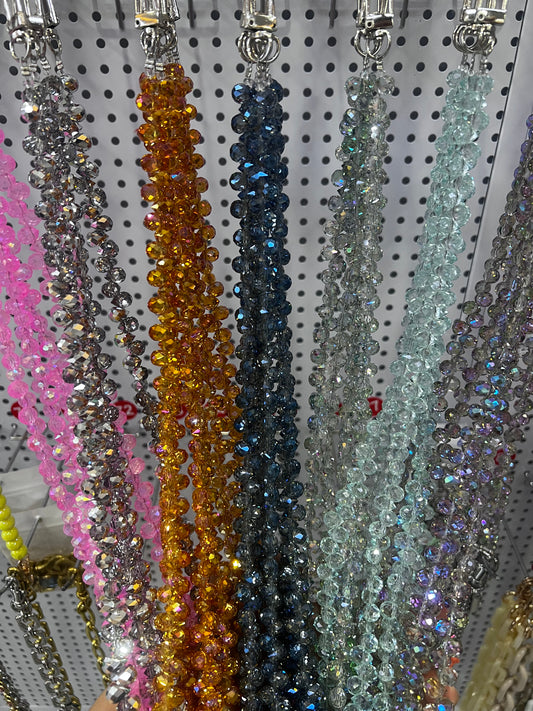 45cm diamond drop Crystal Bead Bag Chain（17inches)