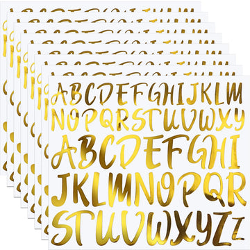 416 Pcs Alphabet Stickers 8 Sheets Letter Stickers