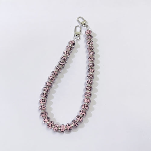 45cm Large‑Hole Heart Pattern Beaded Bag Strap