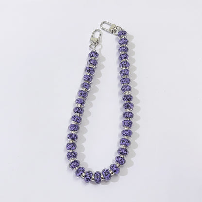45cm Large‑Hole Heart Pattern Beaded Bag Strap