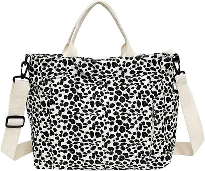 Women's Leopard Nylon Tote Bag