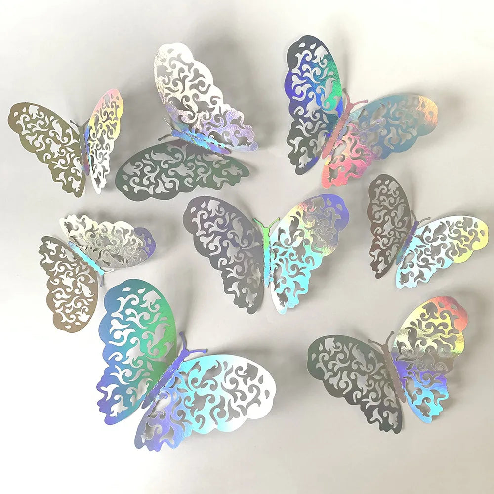 3D Hollow Butterfly Sticker