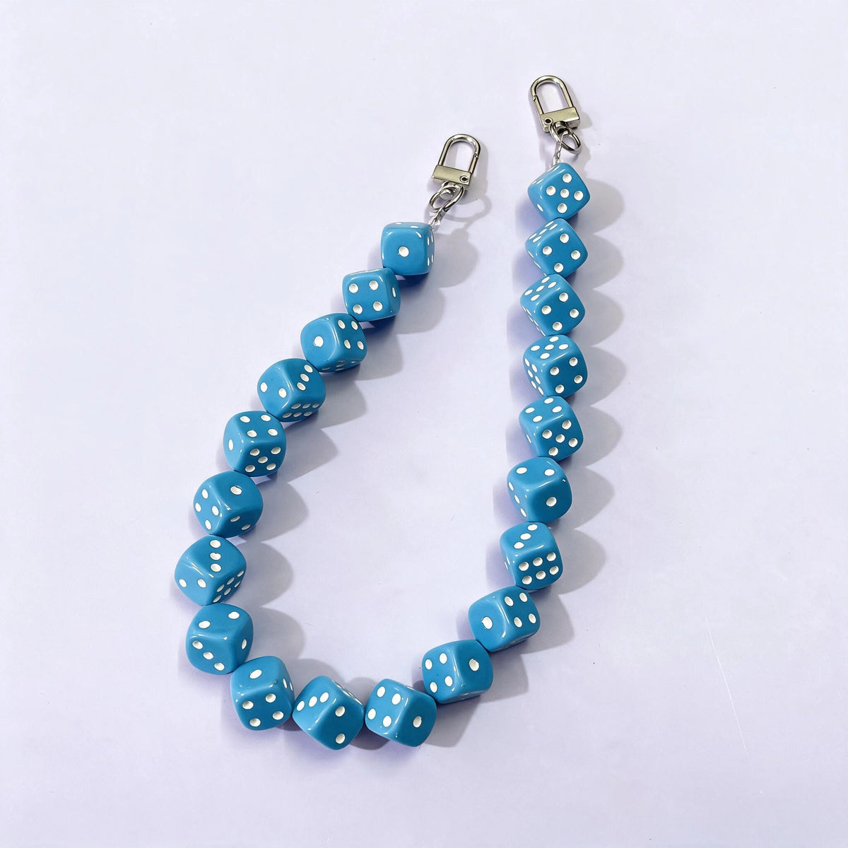45cm (17.7") Creative Dice Beaded Bag Chain