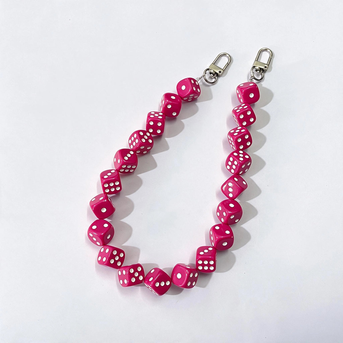 45cm (17.7") Creative Dice Beaded Bag Chain