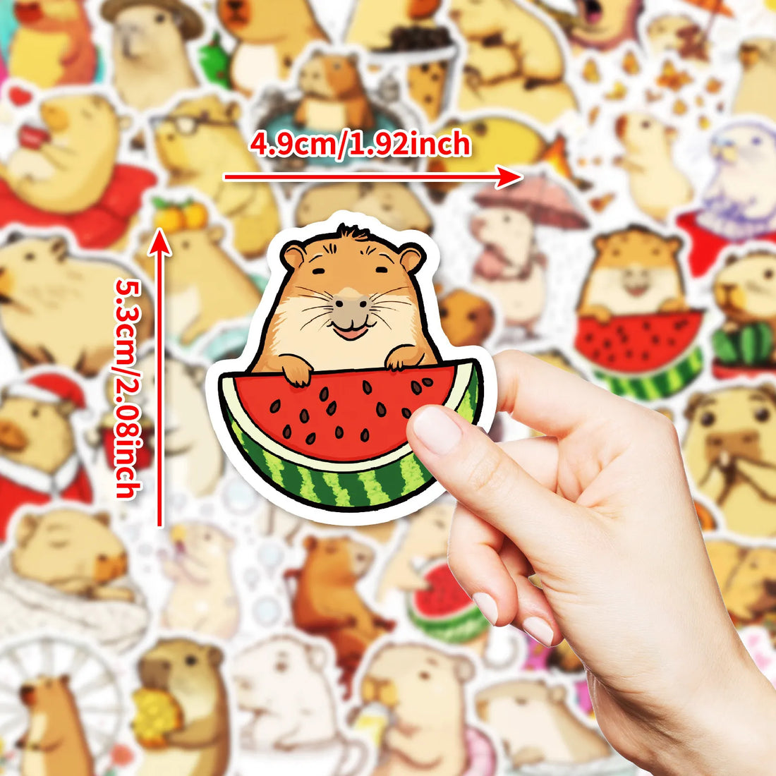 New cute cartoon nature animal Capybara stickers
