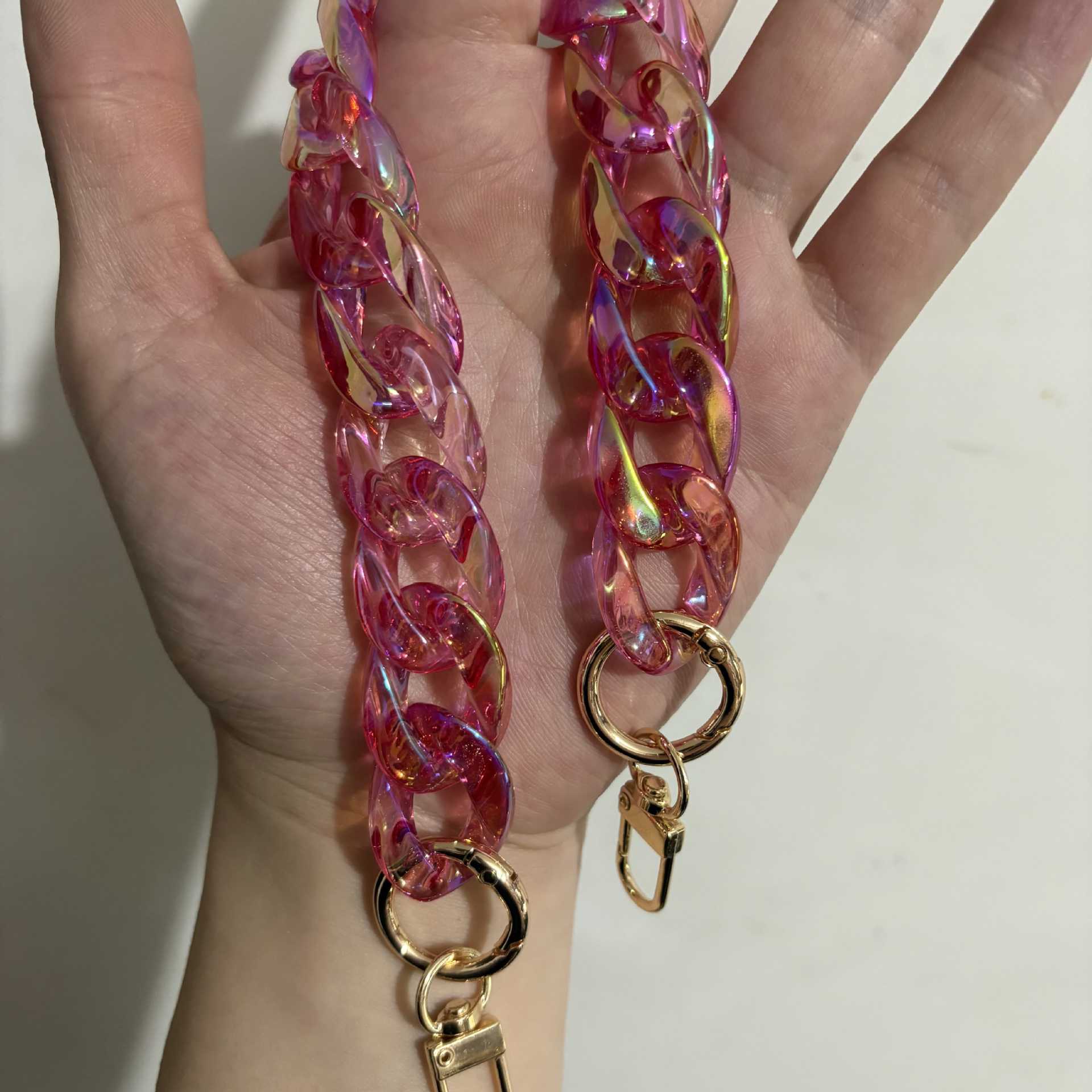Y2K Iridescent Acrylic Chain Strap for Bags and Phones - 14.6" / 37cm - Wu Xuanyi Style