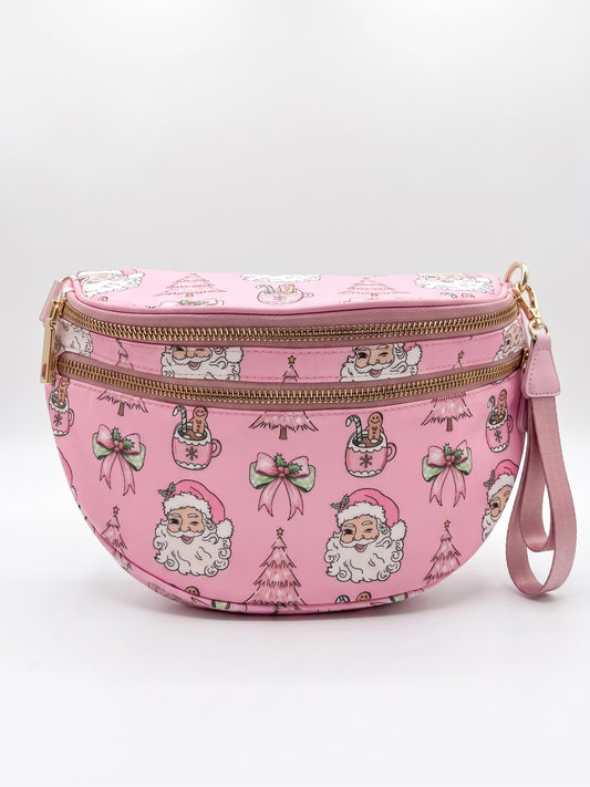 Christmas and Halloween-style bum bags