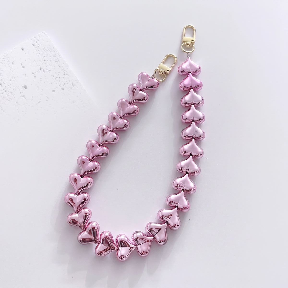 45cm Solid Color Heart Bag Chain
