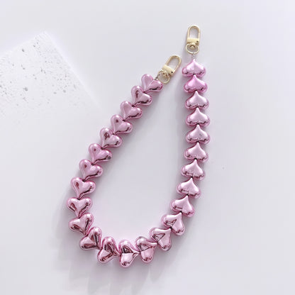 45cm Solid Color Heart Bag Chain