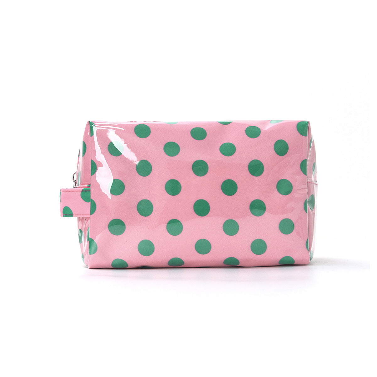 PVC Polka-Dot Cosmetic Bag Waterproof Travel Toiletry Organizer