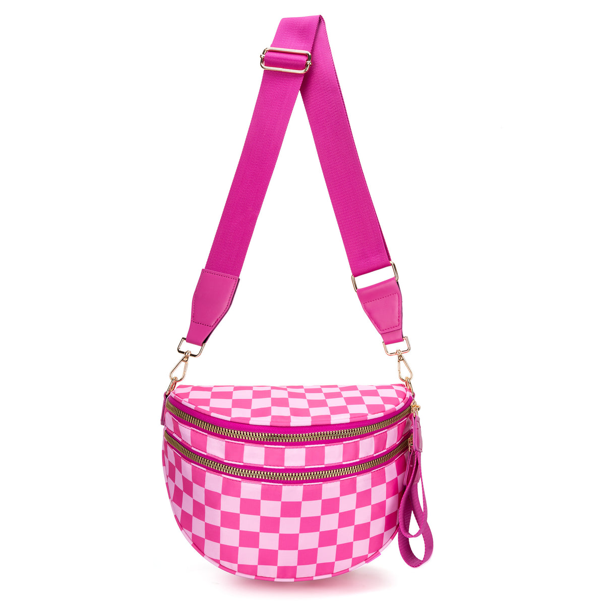 Checkered Crossbody Bum Bag