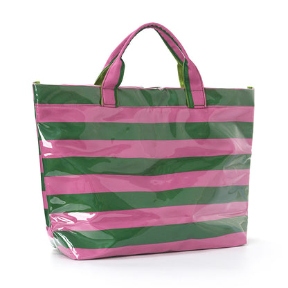 PVC Tote Bag Women's Plastic Tote Purse Large Letters Print Hobo Handbag for Work Beach Gift