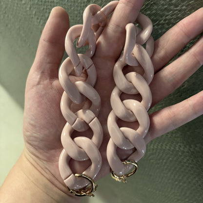 Large Flat Chain Strap - Acrylic Luxury Handbag Strap Fashionable for DIY Crafts