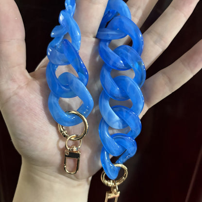 Large Flat Chain Strap - Acrylic Luxury Handbag Strap Fashionable for DIY Crafts