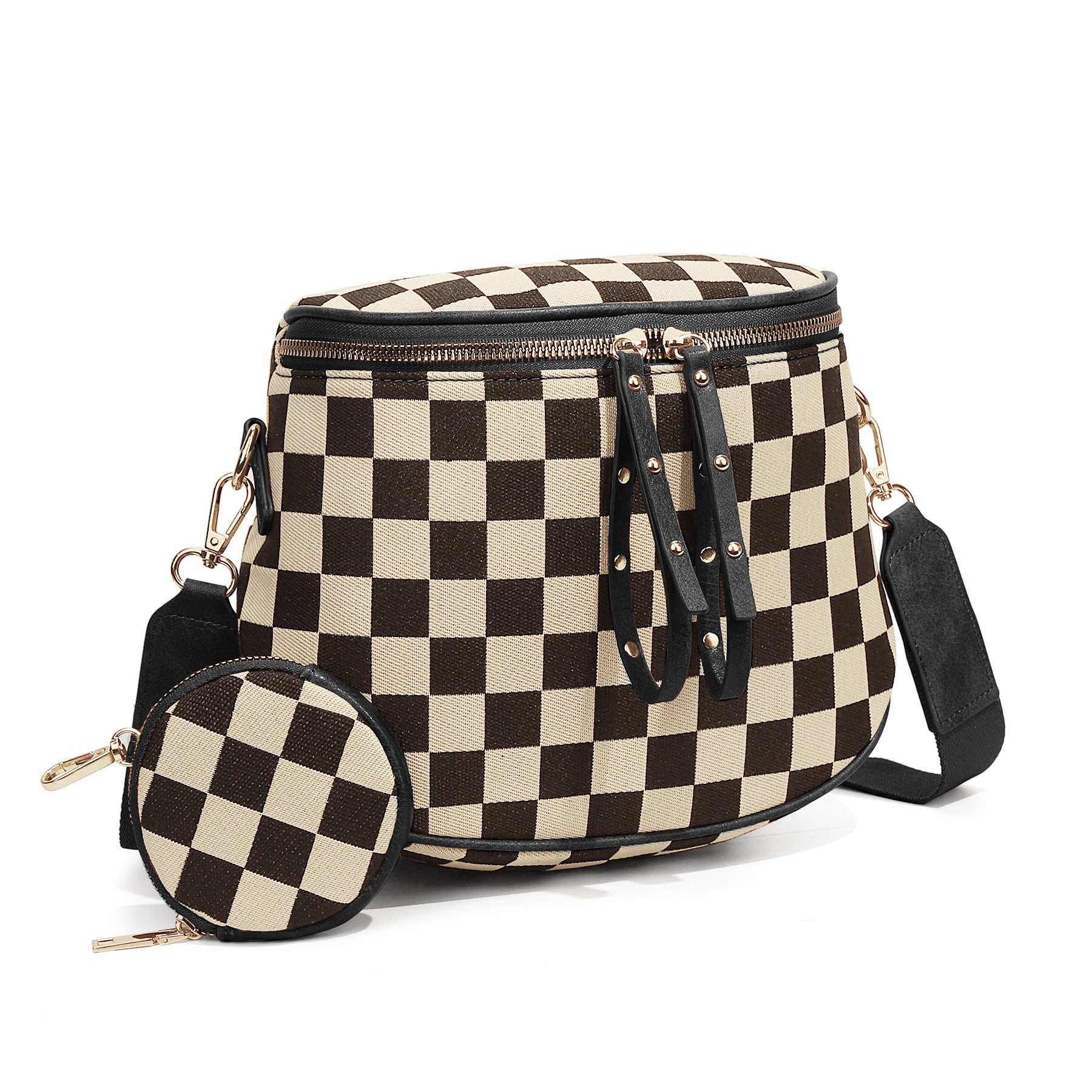 Straw Crossbody Bum Bags for Women Spacious Sling Purse with Adjustable Strap and Coin Purse (Leopard)