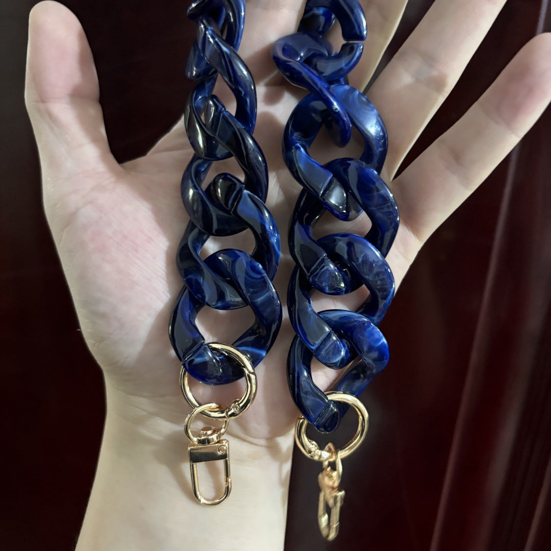 Large Flat Chain Strap - Acrylic Luxury Handbag Strap Fashionable for DIY Crafts