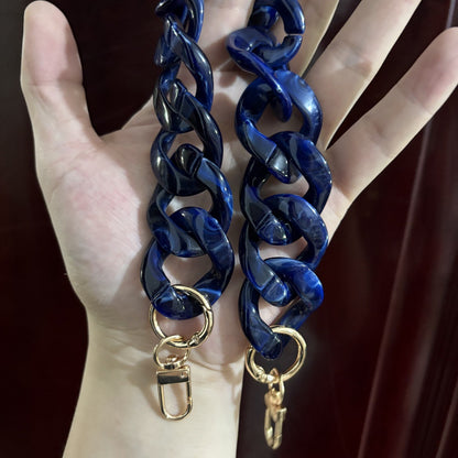 Large Flat Chain Strap - Acrylic Luxury Handbag Strap Fashionable for DIY Crafts