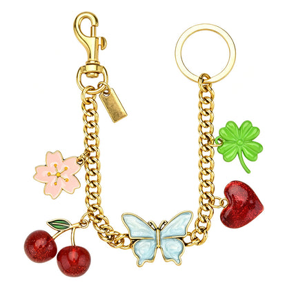 Butterfly Cherry Clover Chain Bag chain