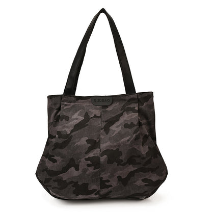 Camouflage Canvas Large Tote Bag