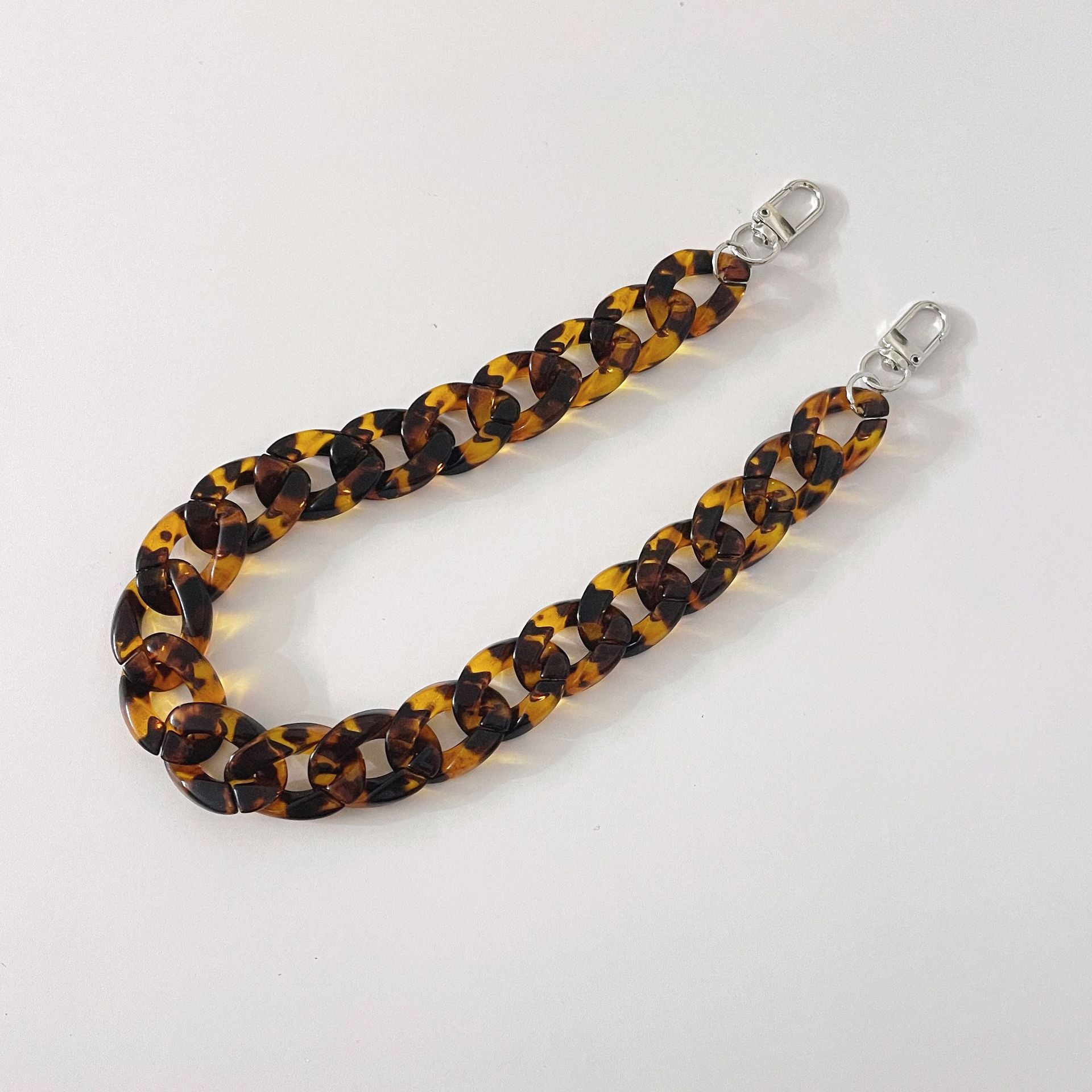 45cm Chunky Iridescent Acrylic Bag Chain Strap
