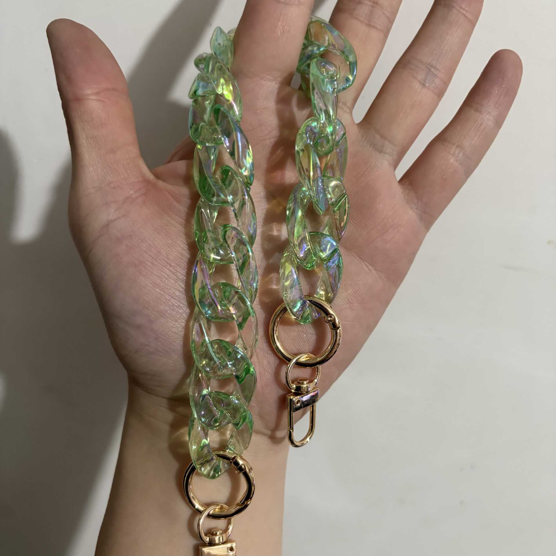 Y2K Iridescent Acrylic Chain Strap for Bags and Phones - 14.6" / 37cm - Wu Xuanyi Style