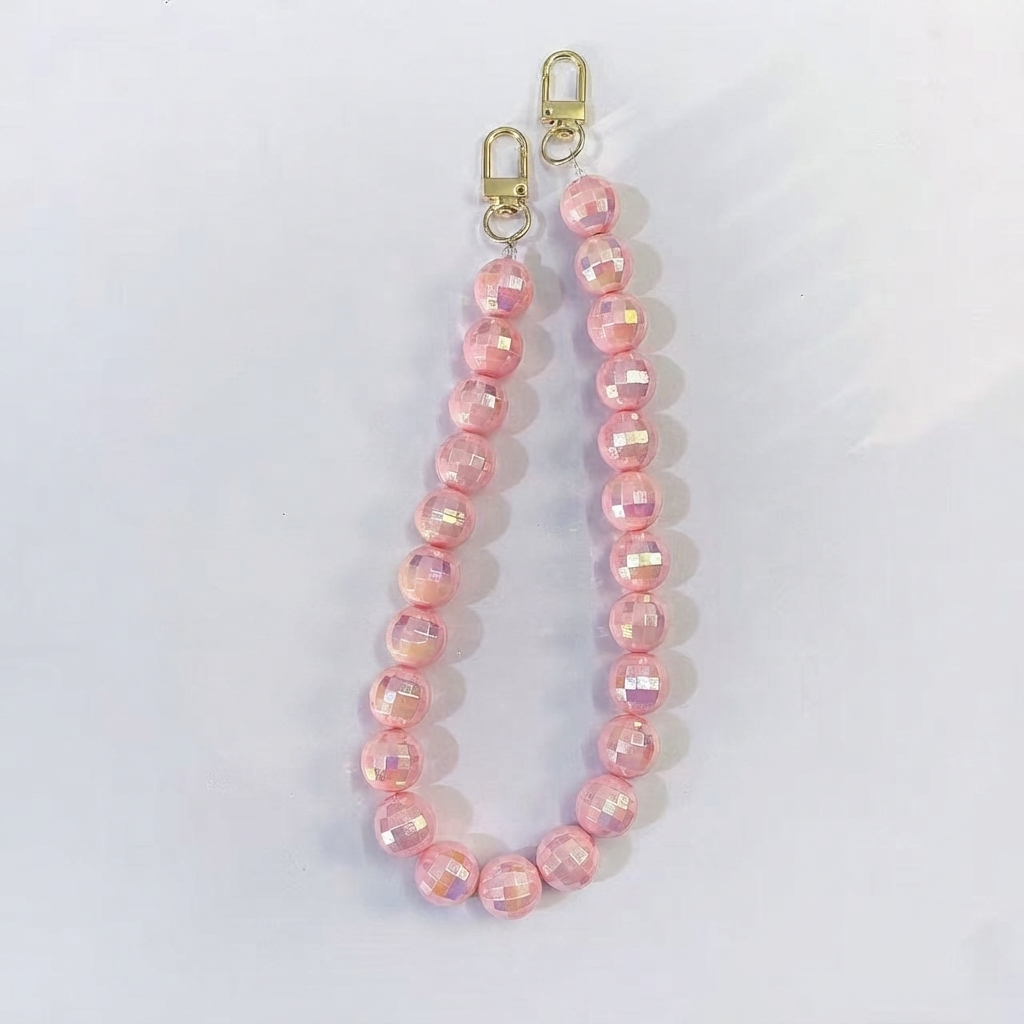 Colorful Iridescent Beaded Bag Chain, 45cm / 20 Inches