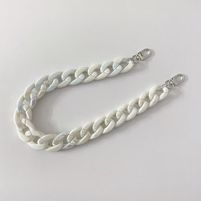 45cm Chunky Iridescent Acrylic Bag Chain Strap