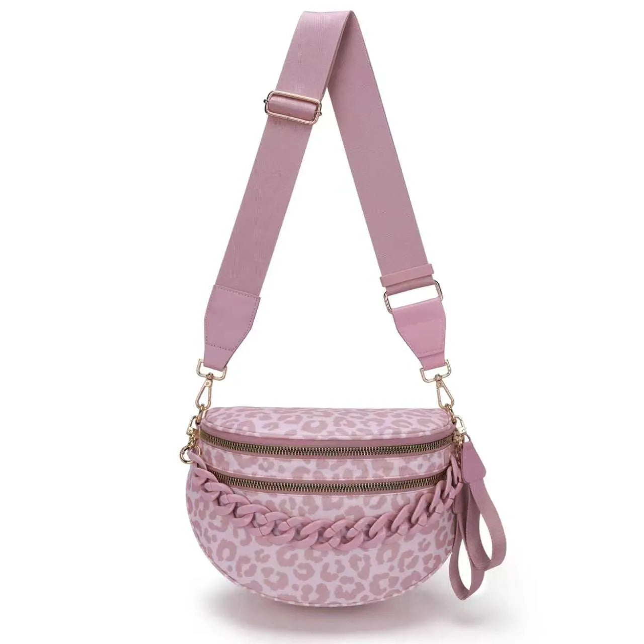 Leopard Purse Leopard Print Bum Bags for Women Crossbody Spacious Waist Bag Fanny Packs Crossbody Bag