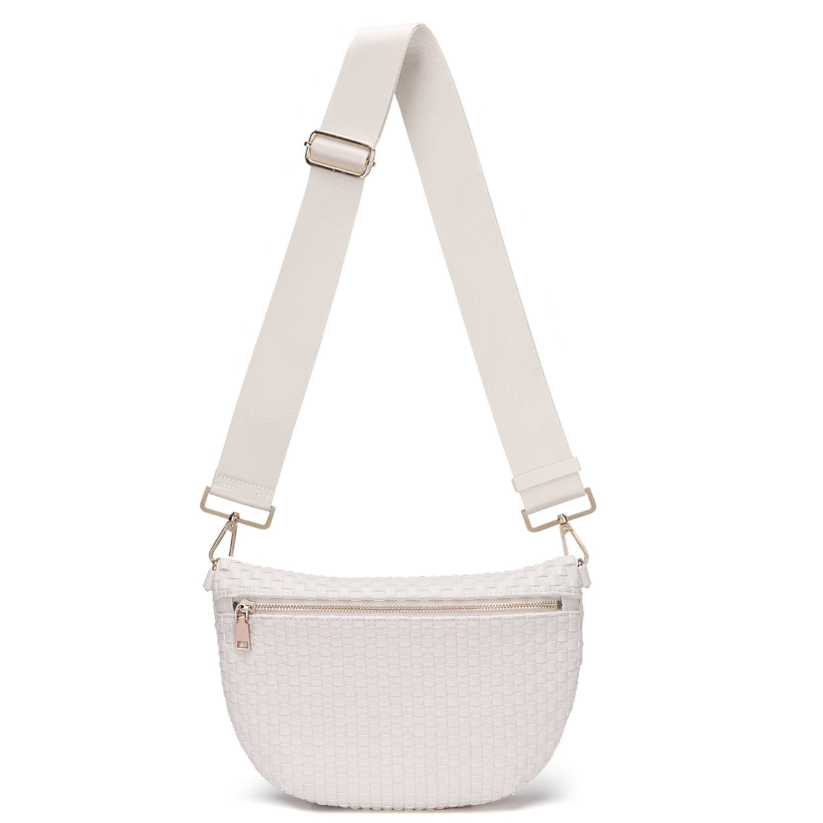 Woven Crossbody Bags For Women Checkered Bum Bag