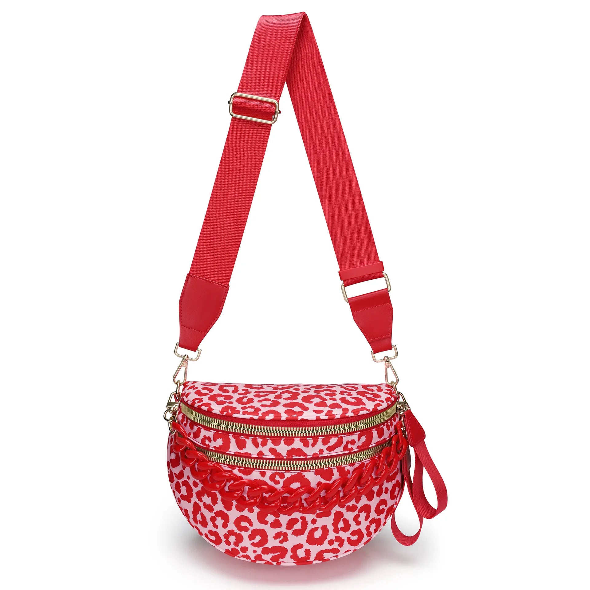 Leopard Purse Leopard Print Bum Bags for Women Crossbody Spacious Waist Bag Fanny Packs Crossbody Bag