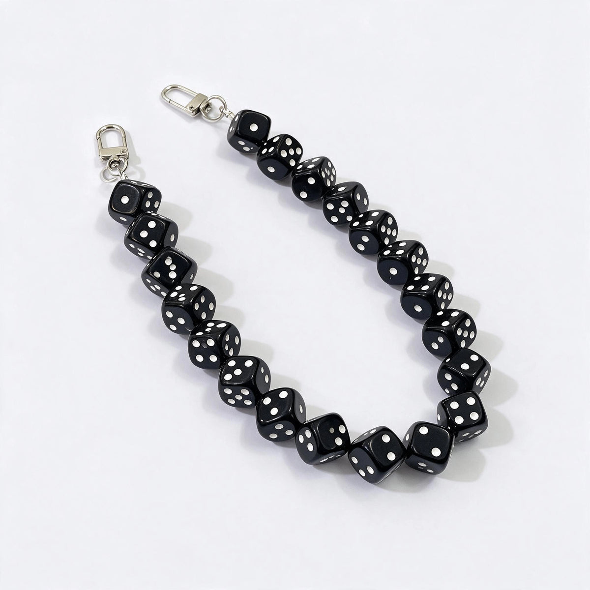 45cm (17.7") Creative Dice Beaded Bag Chain