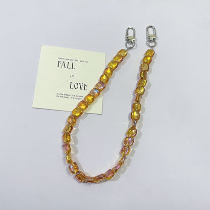 45cm (17.72 inches) Colorful Square Bead Chain Bag Strap