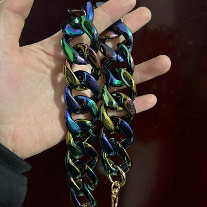 Large Flat Chain Strap - Acrylic Luxury Handbag Strap Fashionable for DIY Crafts