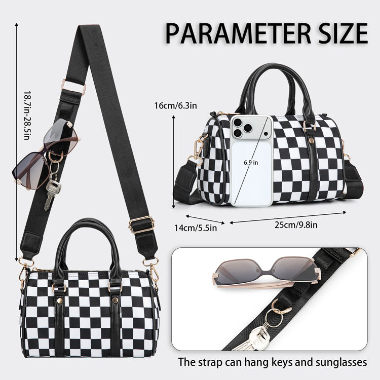 Boston Checkered Bag