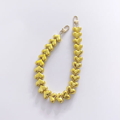45cm Solid Color Heart Bag Chain