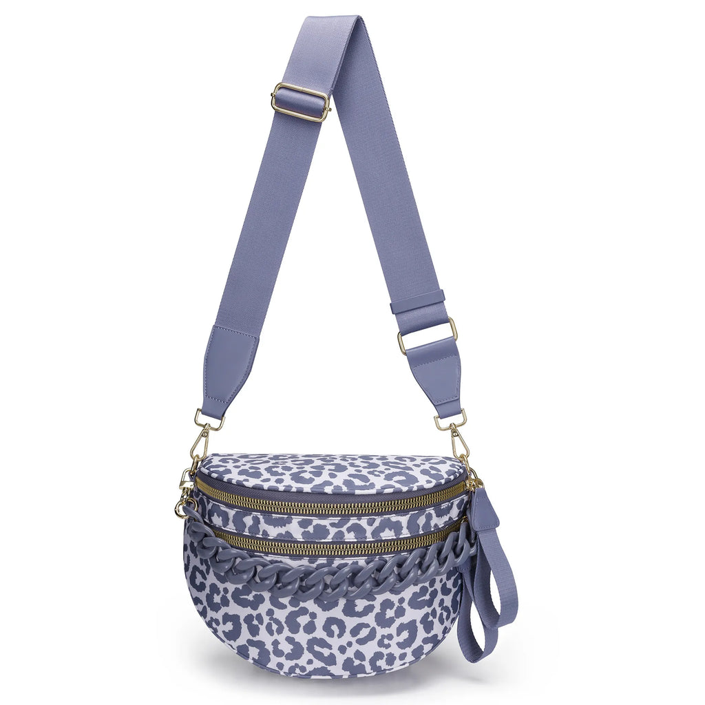 Leopard Purse Leopard Print Bum Bags for Women Crossbody Spacious Waist Bag Fanny Packs Crossbody Bag