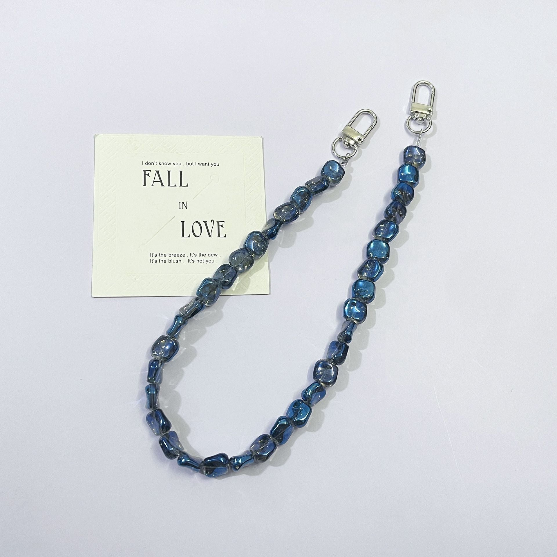 45cm (17.72 inches) Colorful Square Bead Chain Bag Strap