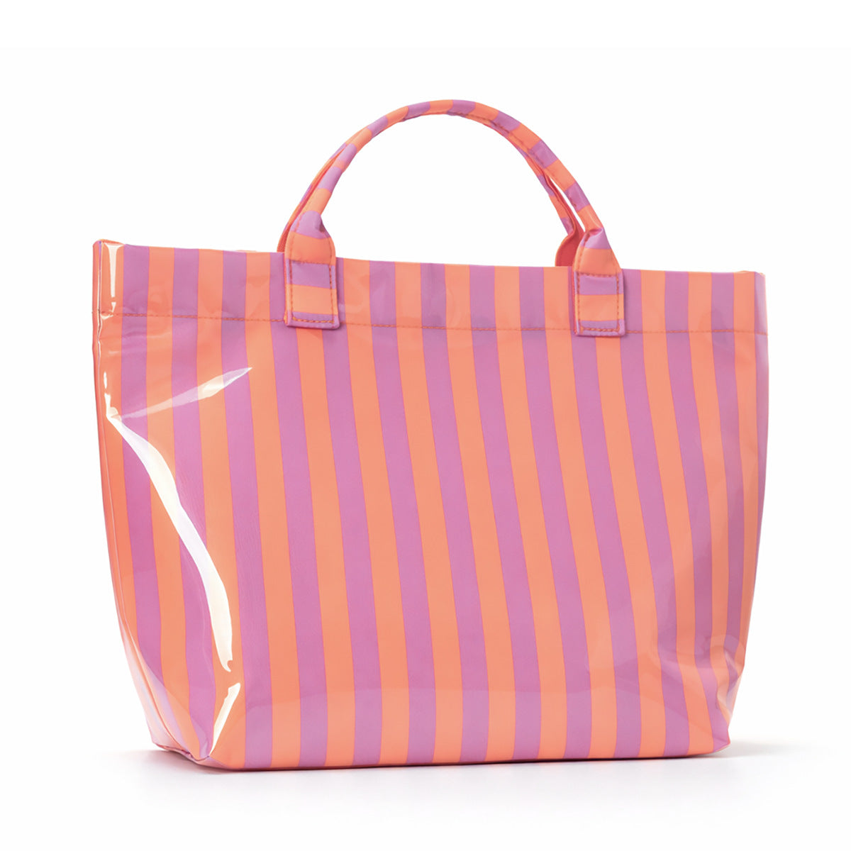 PVC Tote Bag Women's Plastic Tote Purse Large Letters Print Hobo Handbag for Work Beach Gift
