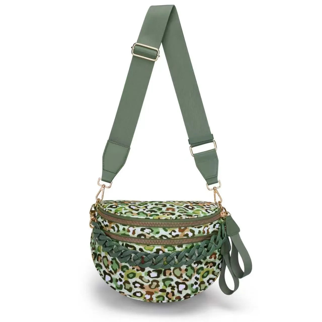 Leopard Purse Leopard Print Bum Bags for Women Crossbody Spacious Waist Bag Fanny Packs Crossbody Bag