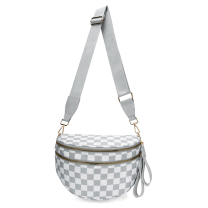 Checkered Crossbody Bum Bag