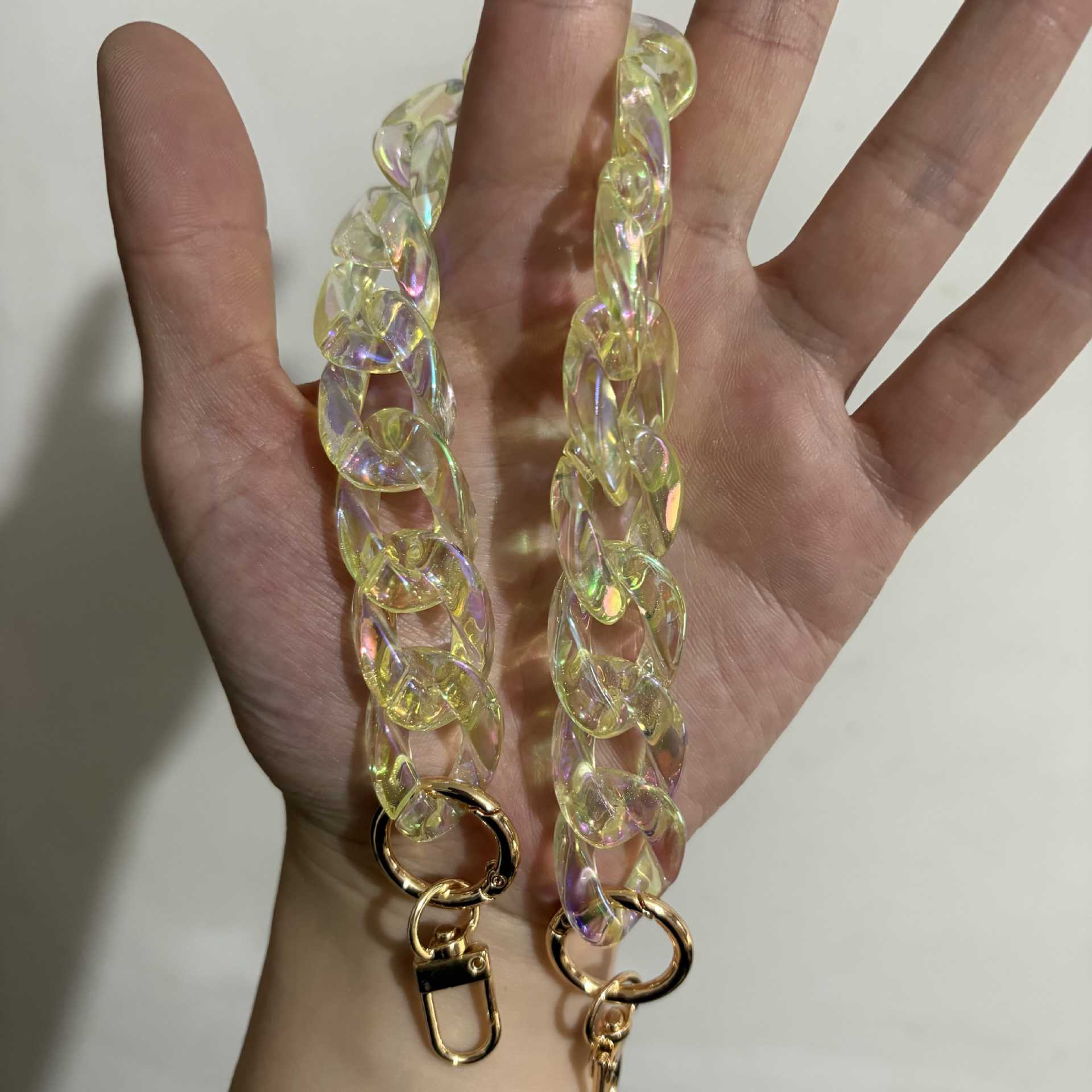 Y2K Iridescent Acrylic Chain Strap for Bags and Phones - 14.6" / 37cm - Wu Xuanyi Style