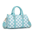 Boston Checkered Bag Stylish Anti-Theft Shoulder Bag Handbag and Crossbody