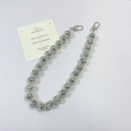 45cm Glitter Sequin Round Bead Bag Strap